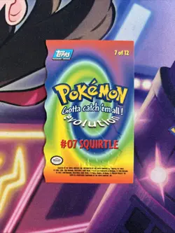 Squirtle Pokemon TOPPS The Movie Animation Non Holo DIE CUT 7 of 12 - Image 2