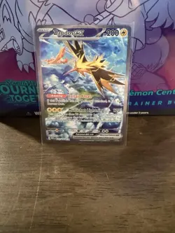 Pokemon SV Scarlet & Violet 151 Zapdos EX 202/165 Near Mint NM - Image 1