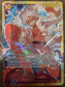 Monkey.D.Luffy OP05-119 SEC - One Piece TCG - English Card Near-Mint Secret Rare - Image 3