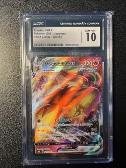 Blaziken VMAX 020/184 S8b: Vmax Climax Holo Japanese Pokemon CGC Gem Mint 10 - Image 1