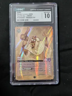 Disney Lorcana Azurite Sea Rafiki Ethereal Guide 208 Enchanted CGC 10 Graded - Image 1