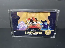 Disney Lorcana The First Chapter Booster Box English New Sealed w/Acrylic Case - Image 1