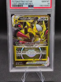 PSA 10 Giratina VSTAR 212/196 Lost Origin Gold Secret Rare Pokemon Sword Shield - Image 4