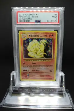 2016 Pokemon XY Evolutions 15/108 Ninetales Holo PSA 9 Mint - Image 1