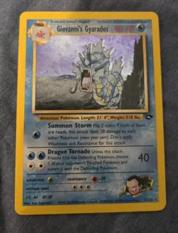 Pokemon Card - Giovanni’s Gyarados Gym Challenge 5/132 Holo - Image 1