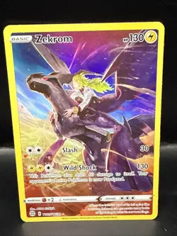 Pokemon Zekrom TG05/TG30 Brilliant Stars Full Art Trainer Gallery NM Card C - Image 1