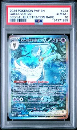 POKEMON PSA 10 2024 SV Paldean Fates Gardevoir ex 233/091 SIR *1285 - Image 1