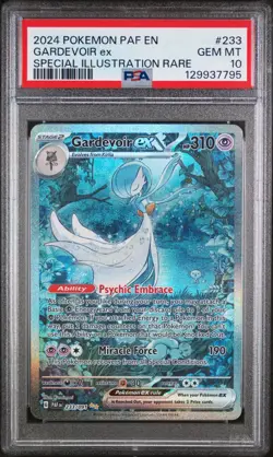 Pokemon 2024 Gardevoir ex SIR 233 Paldean Fates PSA 10 GEM MINT - Image 3