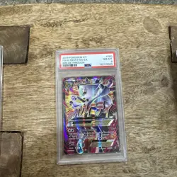 Pokemon XY Breakthrough M Mewtwo EX Full Art Mega Card 160/162 PSA 8 NM-MT - Image 1
