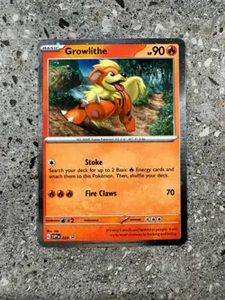 Pokemon TCG Cards Growlithe SVP024 Black Star Promo Holo NM - Image 1