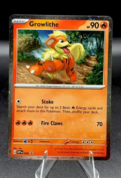 Growlithe SVP 024 Pokemon TCG Scarlet & Violet Cosmos Holo Black Star Promo NM/M - Image 1