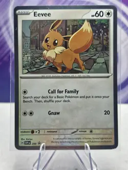 Pokemon TCG Eevee 200 ~ Cosmos Holo Black Star Promo Destined Rivals Checklane - Image 1