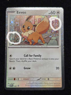 2 SWIRL Eevee 200 Cosmos Holo Black Star Promo Destined Rivals- Pokemon TCG - Image 1