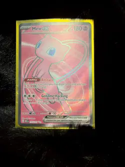 Pokemon Mew EX 2023 TCG Full Art Holo Rare Card 193/165 Scarlet & Violet 151 - Image 2