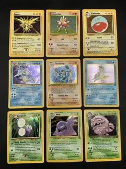 Vintage Rare Holo Pokemon Card Lot 1999/2000 - Base Set, Jungle, Fossil - MP/HP - Image 1