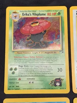 Vintage Pokemon Cards Holo Rare WOTC Lot - Gym Heroes, Team Rocket, Fossil MP/HP - Image 2