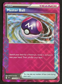 Master Ball 153/162 Temporal Forces ACE SPEC Rare Trainer Pokemon TCG Card NM - Image 1