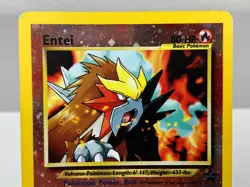 Entei 34/53 WOTC Movie Promo Reverse Holo Pokemon Card - Heavily Played - Image 3