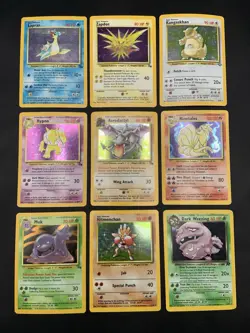 Vintage Holo Rare Pokemon Card Lot 1999/2000 - Base Set, Jungle, Fossil - MP/HP - Image 1