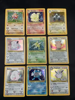 Vintage Holo Rare Pokemon Card Lot - WOTC Era - Base Set 2 - MP/HP - Sycther - Image 1