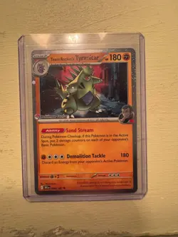 Team Rocket’s Tyranitar Pokemon Center Stamp Stamped Promo Card Pokemon TCG 096 - Image 1