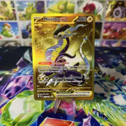 Miraidon Ex Gold Hyperare 253/198 Scarlet and Violet Base Pokemon Card TCG - Image 1