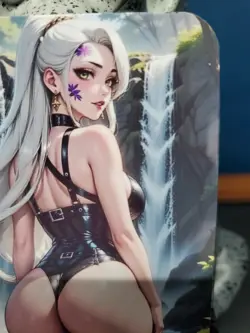 1/1 Only 1 Made Daki Waterfall Bikini Demon Slayer Southern Customs Waifu Card - Image 3