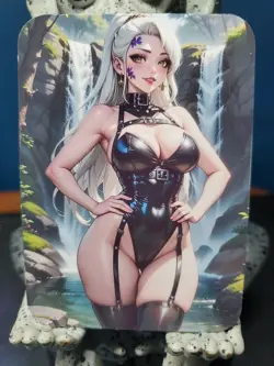 1/1 Only 1 Made Daki Waterfall Bikini 2 Demon Slayer Southern Customs Waifu Card - Image 1
