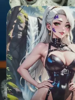 1/1 Only 1 Made Daki Waterfall Bikini 2 Demon Slayer Southern Customs Waifu Card - Image 2