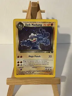 Pokemon TCG Dark Machamp Team Rocket 10/82 Holo Pokemon Card WOTC Vintage - Image 1