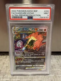 2022 Pokemon BSP FA Charizard VStar Ultra Premium Collection SWSH 262 PSA 9 TCG - Image 1