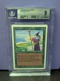 Fastbond * REVISED* BGS 9 (9/9/9.5/9) Mint * Magic the Gathering MtG Rare - Image 1