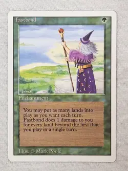 NM Fastbond Revised Mtg Magic the Gathering - Image 1