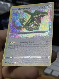 Rayquaza 138/185 Vivid Voltage 2020 Amazing Rare Holo Pokemon Card TCG - Image 5