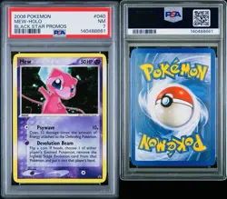 2006 Pokemon Mew - 040 (Challenge Set) 040 Nintendo Holo Black Star Promo PSA 7 - Image 3