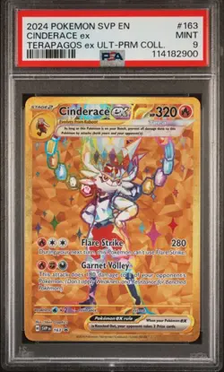 2024 POKEMON SVP EN CINDERACE ex TERAPAGOS ex ULT-PRM COLLECTION PSA 9 - Image 1