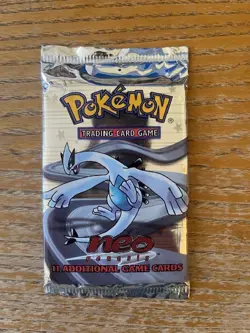 SEALED Neo Genesis Booster Pack Lugia Art WOTC Pokemon TCG vintage 2000 - Image 1