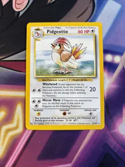 Pidgeotto - 22/102 - Pokemon Base Set Unlimited Rare Card WOTC Vintage VLP - Image 1