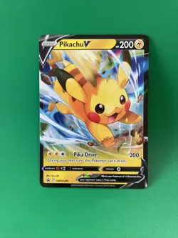Pokemon TCG Pikachu V SWSH Black Star Promos SWSH285 Holo Promo - Image 1