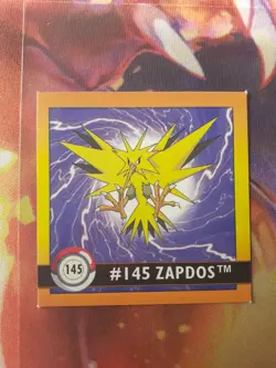 Zapdos #145 1999 Artbox Pokemon Sticker LP - Image 1