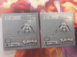 Zapdos #145 1999 Artbox Pokemon Sticker LP - Image 3