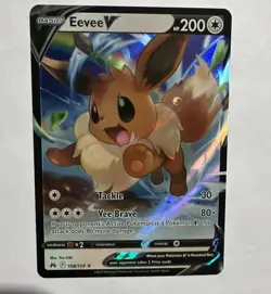 Pokemon Eevee V Ultra Rare 108/159 2023 Crown Zenith NM - Image 1