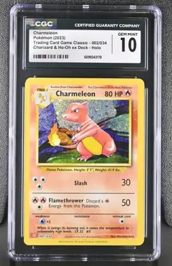 Charmeleon *CGC 10* Holo *Classic Collection* #2 * Pokemon - Image 1
