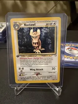 2001 Pokemon 1st Edition Neo Genesis Noctowl | Pack Fresh - Image 1
