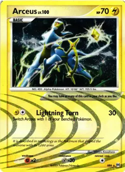 Pokemon TCG Arceus AR6 Arceus Rare Holo LP - Image 1