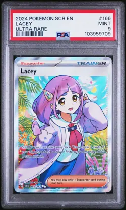 2024 POKEMON STELLAR CROWN 166/142 LACEY PSA 9 MINT - Image 1
