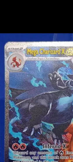 Mega Charizard X ex - 125/094 - SIR - Phantasmal Flames - Pokemon Card - NM/M - Image 3