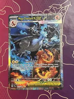 Mega Charizard X ex 125/094 SIR Phantasmal Flames Pokemon Card NM - Image 1