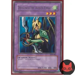 Yugioh Dragoness the Wicked Knight LOB-086 Rare NM - Image 1