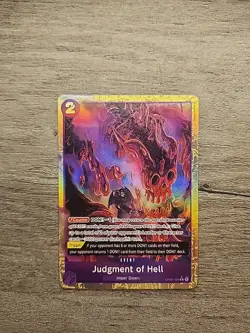 Judgement of Hell OP02-089 Alt Art Rare One Piece PRB-01 NM English - Image 1